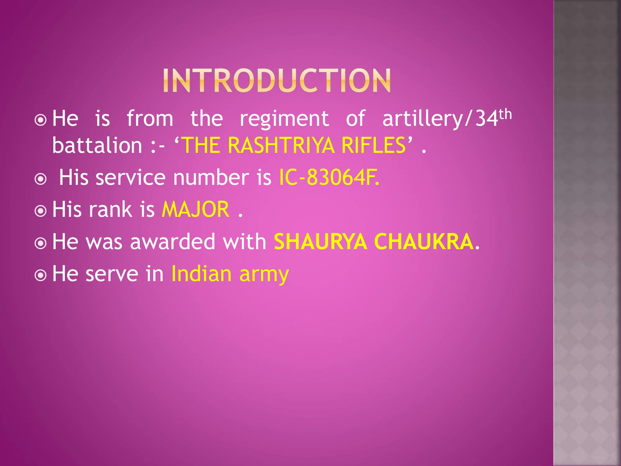 Gallantry Award Winners of 2024- MAJOR SAHIL RANDHAWA