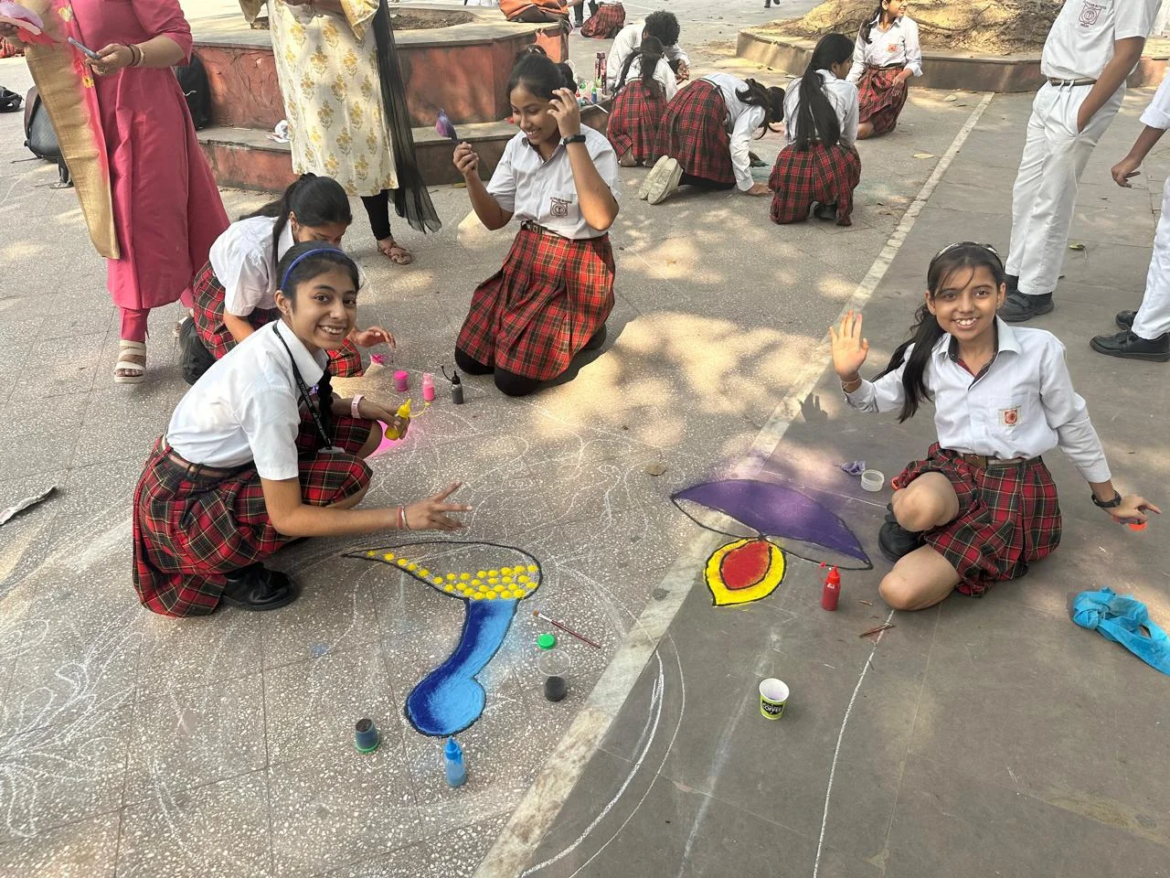 Rangoli Compition Held on 28th October 2024