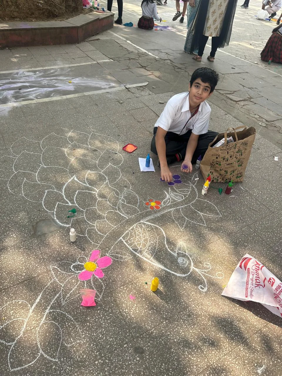 Rangoli Compition Held on 28th October 2024