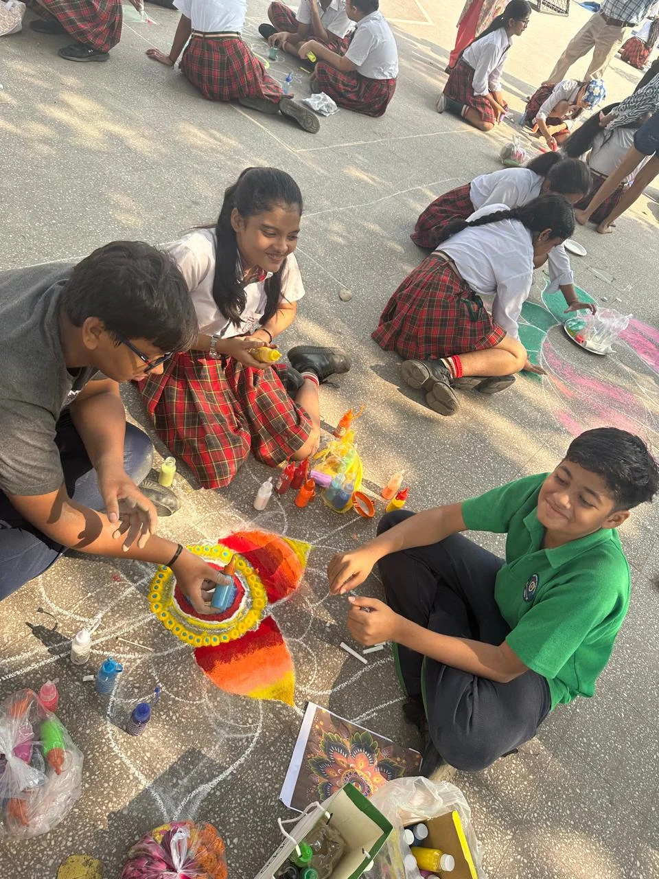 Rangoli Compition Held on 28th October 2024